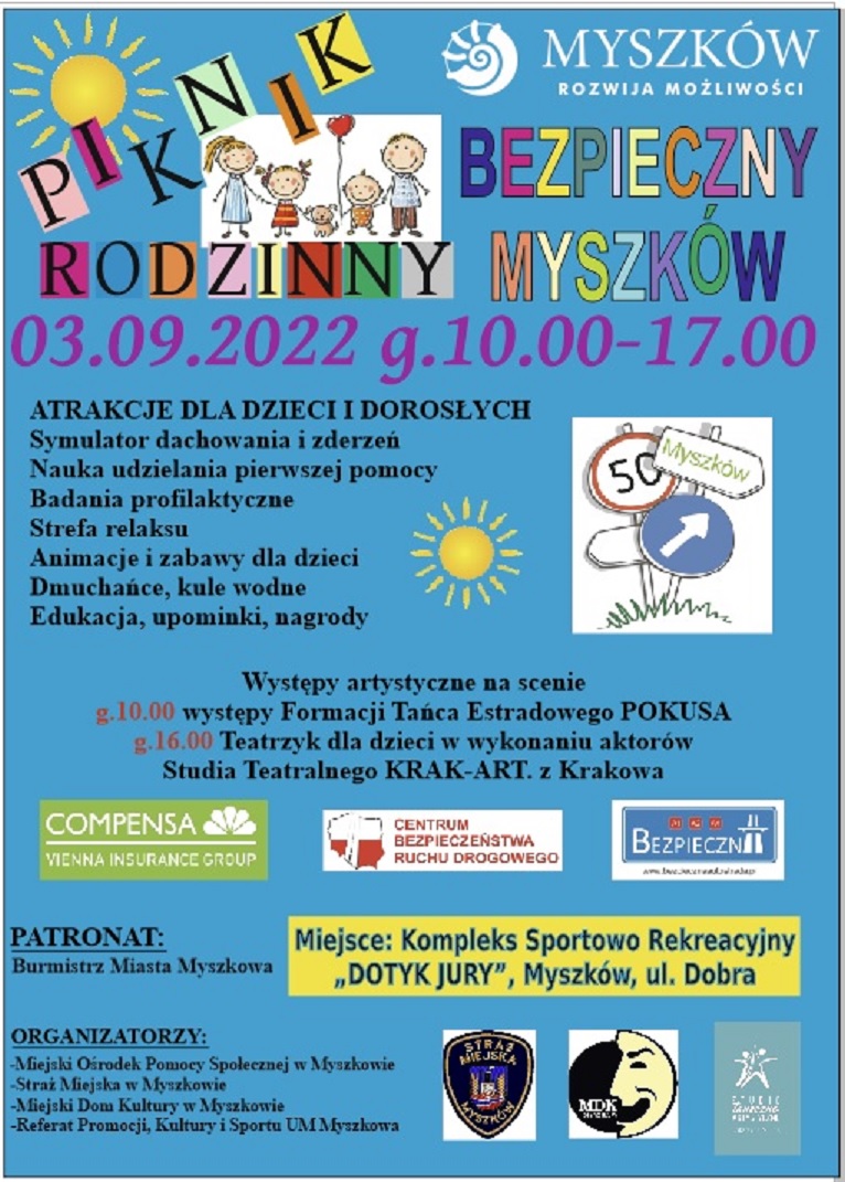 piknik Rodzinny BEZPIECZNY MYSZKÓW - Miejski Dom Kultury w Myszkowie