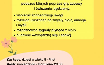 SPOTKANIA Z UWAŻNOŚCIĄ-NOWY CYKL